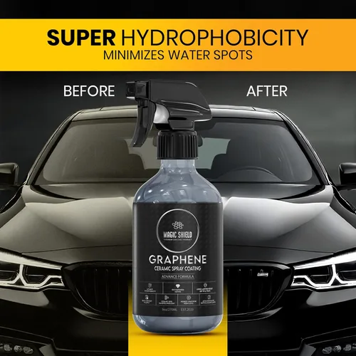 Miniatura 6 de Magic Shield Recubrimiento en aerosol de cerámica de grafeno - ¡DURA MUCHO MÁS! Rápido y fácil para coches, motocicletas, barcos y más - Sellador