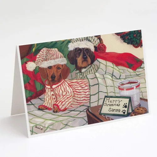 Miniatura 274 de Caroline's Treasures PPP3013GCA7P - Tarjetas de felicitación y sobres para mascotas de Basset Hound Teacher, paquete de 8 tarjetas en blanco