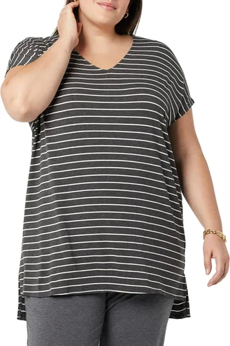 Miniatura 3 de Daily Ritual Túnica de jersey de gran tamaño con cuello en V y manga dolman para mujer