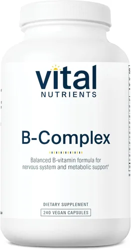 Miniatura 6 de Vital Nutrients Vitaminas B Complex Vitaminas del complejo B metilado de alta potencia veganas - Vitaminas B apoyan la producción de energía