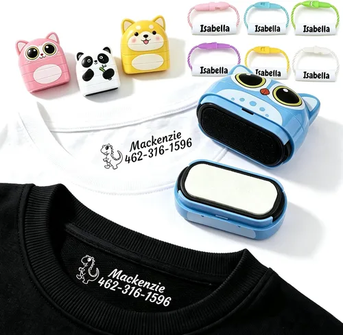 Sello de nombre para ropa de niños, sellos personalizados, sello de nombre personalizado para ropa de bebé. Sellos de jardín de infantes y hogares