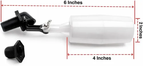 Miniatura 2 de Pool St - Repuesto de válvula de flotador de llenado automático de piscina de 3/8 pulgadas y 1/2 pulgadas, incluye adaptador de 3/8 pulgadas a 1/2