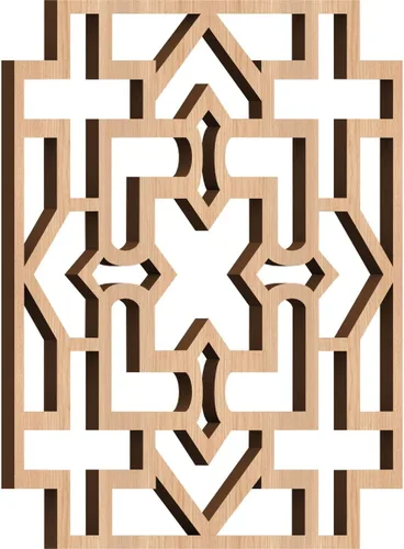 Miniatura 31 de Wise Paneles decorativos de madera con calado, extra pequeños, 7 3/8 pulgadas de ancho x 7 3/8 pulgadas de alto x 1/4 pulgadas de alto, roble rojo