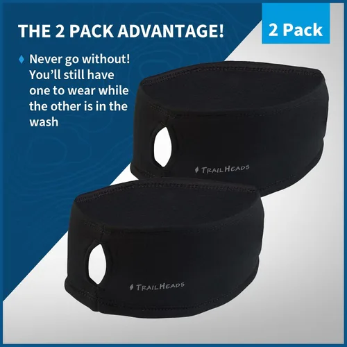 Miniatura 27 de TrailHeads - Diadema para mujer, diseño de cola de caballo, con banda para la oreja que absorbe la humedad, ideal para correr