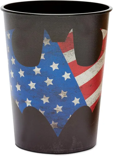 American Greetings Suministros patrióticos para fiestas de Batman, tazas de plástico para estadio (8 unidades)
