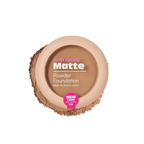 Miniatura 8 de Ruby Kisses Base en polvo, cobertura completa, base mate, maquillaje facial de larga duración, 0.35 onzas (coñac)