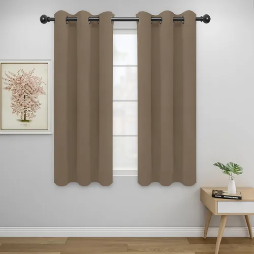 Miniatura 148 de Easy-Going - Cortinas opacas para dormitorio, aislamiento térmico sólido con ojales, cortinas de ventana para reducción de ruido, cortinas