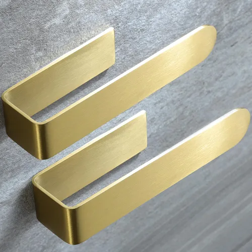 Miniatura 14 de Taozun Toallero de mano/anillo para toalla de mano, barra de toalla de baño autoadhesiva para pegar en la pared, acero inoxidable SUS 304 cepillado