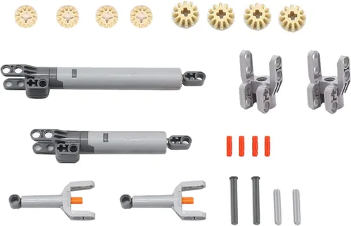 Technic - Kit neumático de piezas hidráulicas, compatible con el juego de ladrillos principales, piezas de repuesto y piezas, juego de engranajes y