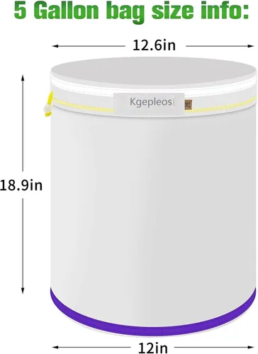 Miniatura 2 de Bolsas de filtración de micrones, 220...25 micrones, material duradero no tóxico, para filtración en cerveza/productos químicos/alimentos, 5 piezas