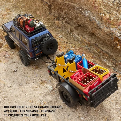 Miniatura 2 de BEEZRC FMS RC Crawler 1/18 FCX18 Land Cruiser LC80 RTR Toyota con licencia 4WD RC Rock Truck 2.4Ghz 900mAh Hobby Grade RC Car Model Mini Auto de Azul