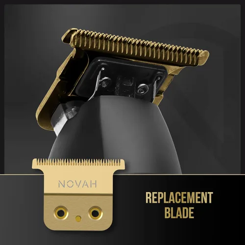 Miniatura 6 de NOVAH - Cuchilla de repuesto dorada para recortadora de pelo (dorado)