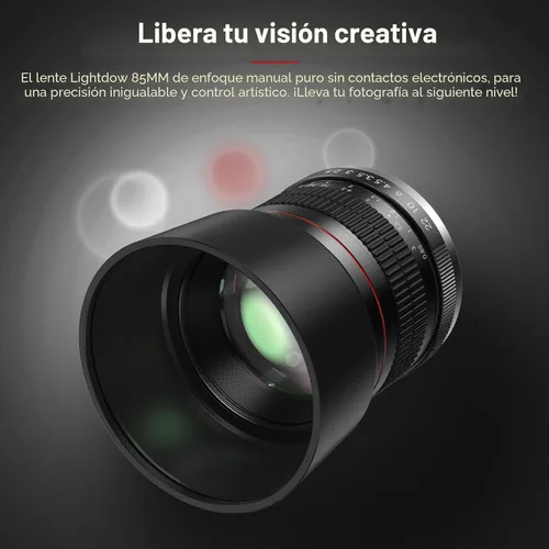 Miniatura 4 de Lightdow Lente de retrato de marco completo de 3.346 in F1.8 para Canon EOS Rebel T8i T7i T7 T6 T3i T2i 4000D 2000D 1300D 850D 800D 600D 550D 90D