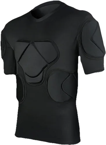 Miniatura 2 de Conjunto de equipo de protección de fútbol acolchado para hombre, traje de entrenamiento de manga corta para fútbol, baloncesto, paintball