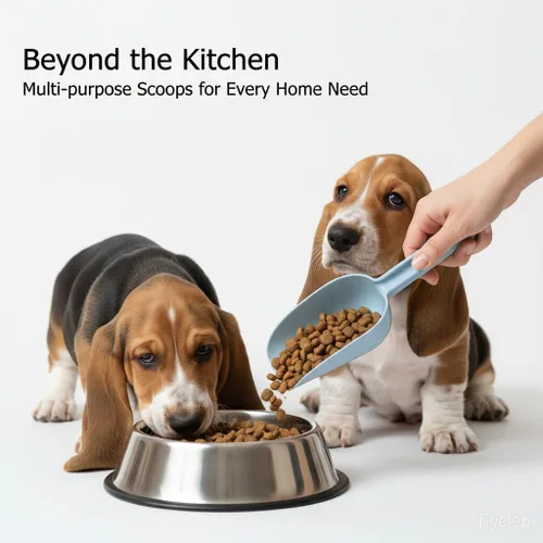Miniatura 9 de Paquete de 4 cucharas de plástico para recipientes, cuchara de plástico para cubitos de hielo, cucharas de harina, productos secos, granos de café