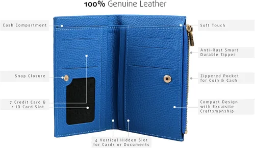 Miniatura 55 de Grande -2804 Cartera para mujer, Naranja, Minimalista