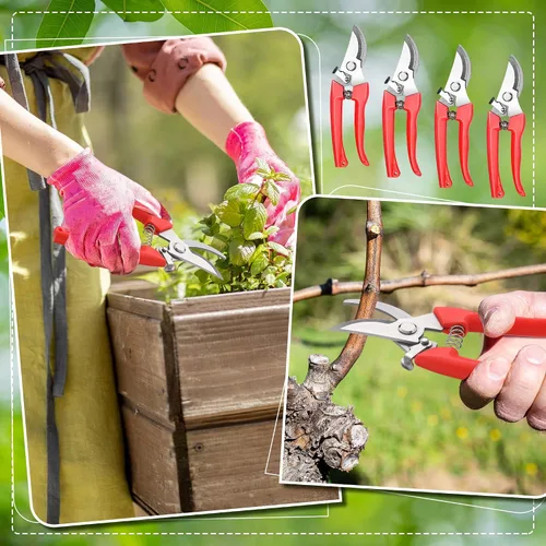 Miniatura 5 de Chumia 30 Tijeras de Podar de Flores de Jardín Tijeras de Poda Resistentes Tijeras para Plantas Cortadoras de Jardín Podadora de Mano para Árboles
