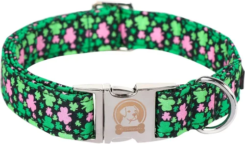 Miniatura 46 de MR.CHUBBYFACE· Collar de perro de primavera y verano, lindos collares de perro de limón verde, collar ajustable de tela natural suave para perros