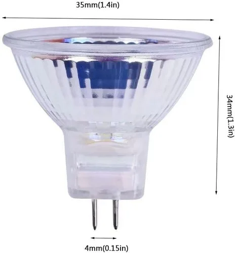 Miniatura 2 de Halogenlampe Mr11 Mr11 Gu4 20W 12V 10W Bombilla halógena blanca cálida Mr11 Gu4 Bi-Pin, 10 W, 1 unidad