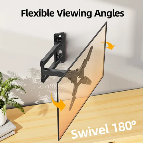 Miniatura 2 de IWORKBOARD 32+ 40 pulgadas Soporte de pared para TV de movimiento completo para televisores y monitores de 13-43", Soporte de pared giratorio