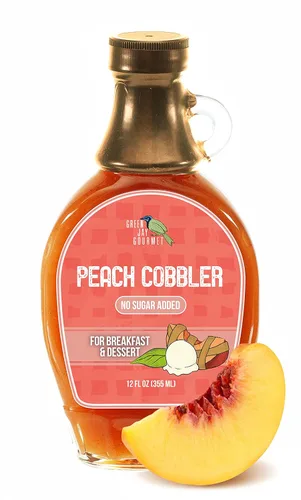 Miniatura 6 de Green Jay Gourmet Jarabe de arándanos sin azúcar, jarabe de desayuno premium sin azúcar con arándanos frescos y jugo de limón, jarabe de panqueques