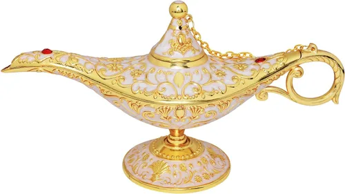 Miniatura 9 de Lámpara clásica de Aladino de leyenda vintage, luz mágica de los deseos, coleccionable, rara, clásica, árabe, accesorios de disfraces, lámpara