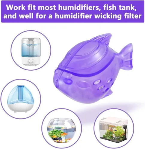 Miniatura 2 de Limpiador de tanque humidificador, 10 filtros de humidificador universales para peces compatibles con gotas, gotas, humidificadores de niebla cálida