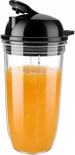 Miniatura 9 de Vaso de viaje de repuesto con tapa de 18 onzas y para llevar, compatible con mezcla NutriBullet Blender de 1200 W (ZNBF30500Z/ZNBF30400Z/NBF70500)