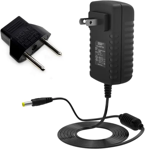 HQRP Adaptador de CA/fuente de alimentación para teclados Casio CTK-555L / CTK555L / CTK-560 / CTK560 Reemplazo de teclados [listado UL] Plus HQRP