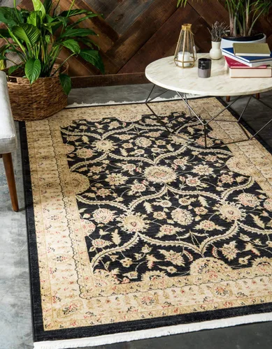 Miniatura 18 de Unique Loom Edinburgh Collection - Alfombra clásica oriental tradicional francesa con diseño floral inspirado en el campo