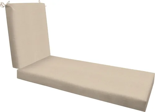 Honeycomb Cojín para diván con textura de almendra lisa para exteriores: Relleno sintético reciclado, resistente a la intemperie, reversible, cómodo