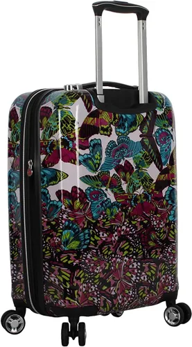 Miniatura 6 de Betsey Johnson Maleta rígida de equipaje de 3 piezas con ruedas giratorias (20 pulgadas, 26 pulgadas, 30 pulgadas) (talla única, puntal flamenco)..