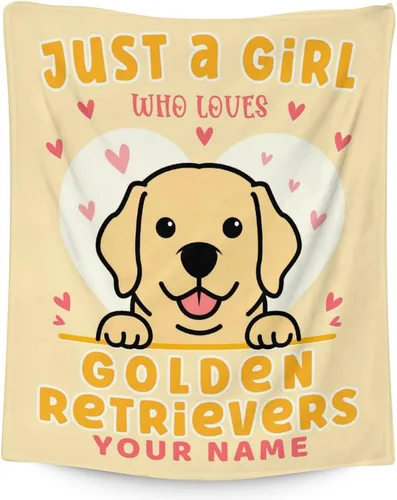 Miniatura 21 de Golden Retriever - Manta de regalo – 30 x 40 pulgadas, bonita manta de perro para amantes de los perros, niños, niños y niñas, mantas suaves