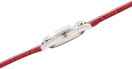 Miniatura 4 de Disney Reloj de cuarzo analógico redondo con purpurina para adultos, Rojo