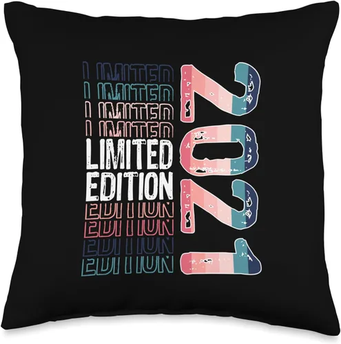 Limited Edition Vintage 2021 Retro Birthday Throw Pillow