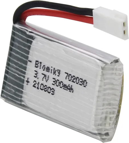 Miniatura 7 de Blomiky Paquete de 3 baterías de 3.7 V 300 mAh con enchufe MX2.0 de repuesto para control remoto a escala 1/18 Shark T12 batería 3