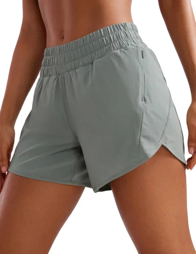 Miniatura 7 de CRZ YOGA Dolphin - Pantalones cortos deportivos para mujer de 5 pulgadas, cintura media, secado rápido, para correr, entrenamiento, gimnasio, pista