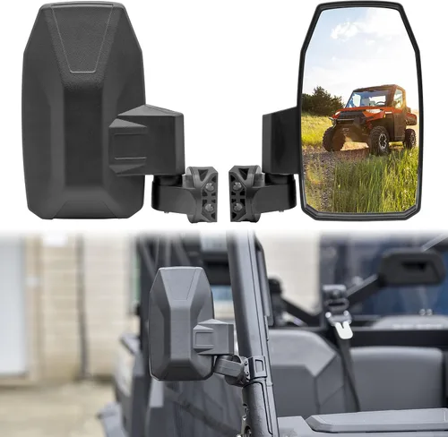 Espejos retrovisores laterales ajustables para Polaris Ranger 1000 XP 570 900 17-24, espejos laterales retrovisores plegables para Polaris Ranger XP