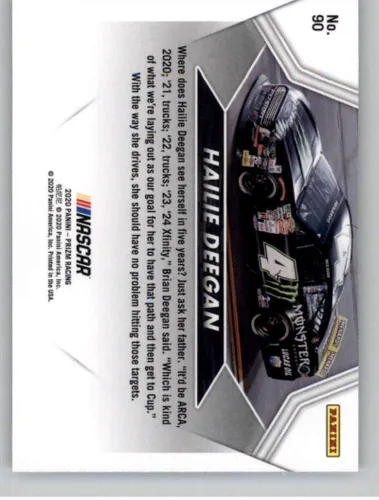 Miniatura 2 de Tarjeta de intercambio de carreras de Monster Energy NASCAR 2020 Panini Prizm #90
