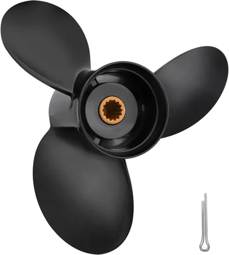 Miniatura 12 de OEM Upgrade Aluminum Boat Propeller Fit BRP Johnson Evinrude OMC Stern Drive 15-35 HP OEM#765049 763486 765050 778863 20 25 30 35 HP 14 Spline Tooth