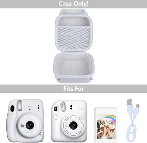 Miniatura 3 de Estuche rígido de repuesto para cámara instantánea Fujifilm Instax Mini 13/12/11 (funda rosa rubor)