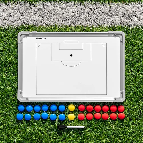 Miniatura 5 de FORZA Pizarra blanca de entrenamiento deportivo de doble cara de 18 x 12 pulgadas 13 opciones deportivas – Marcadores magnéticos, bolígrafo