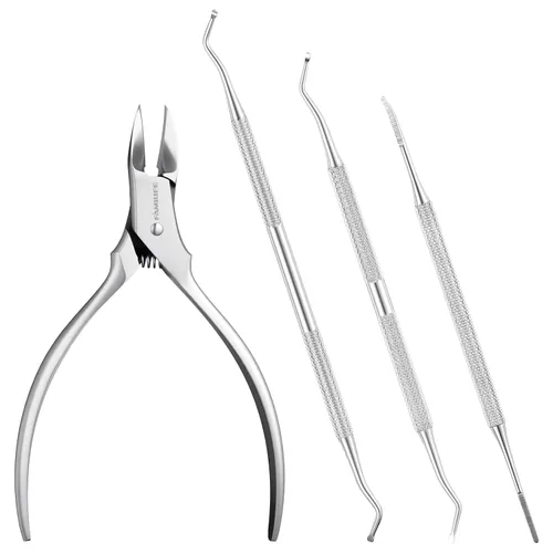 Miniatura 10 de FAMILIFE Lima y Levantador para Uñas Encarnadas, 2 piezas, Herramienta para Uñas Encarnadas de Doble Cara con Estuche de Almacenamiento, Corrector