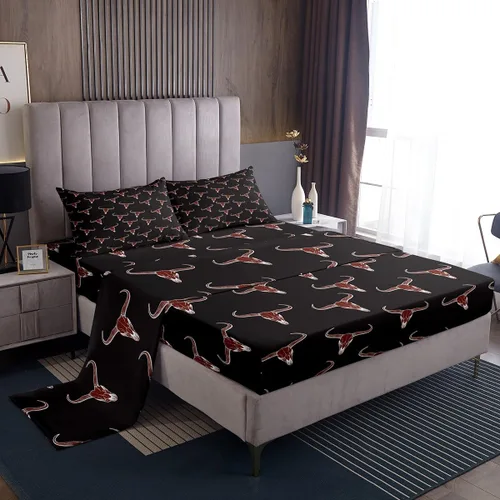 Miniatura 41 de Erosebridal Woodland Animals Bed Sheets Twin Bear Deer Wolf Hunting Theme Sheet Set for Kids Boys Girls Rustic Cabin Lodge Decor Sheets Farmhouse