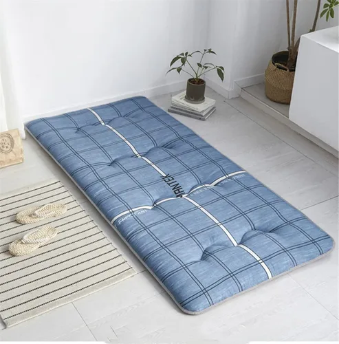 Miniatura 11 de ZWDYY Colchón de futón japonés, colchón enrollable para dormitorio de estudiantes, colchón para cama de suelo, colchón, colchón plegable tatami