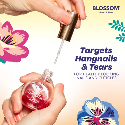 Miniatura 4 de Blossom Aceite de cutícula para uñas, hidratante, hidratante, perfumado Gourmand, cuidado de la cutícula, infundido con flores reales, fabricado