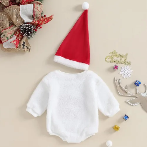 Miniatura 6 de Mameluco de Navidad para bebé recién nacido, niña, niño, sudadera con gorro de Papá Noel