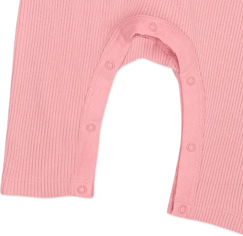 Miniatura 3 de HonestBaby bebé bebé niña algodón orgánico manga larga aleteo Henley Overall
