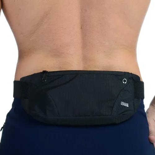 Miniatura 2 de USHAKE Cinturón para correr, para hombres o mujeres, ultra ligero, sin rebote, bolsa de cintura, bolsa de entrenamiento de fitness, bolsa de cintura