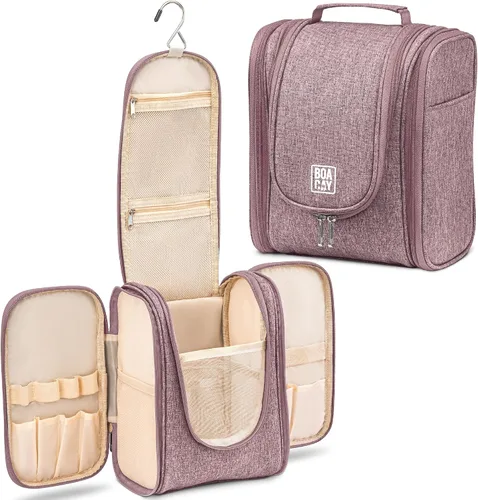 Bolsa premium de artículos de aseo personal para viaje, para hombres y mujeres, bolsa de higiene, kit organizador de baño, con soporte de banda